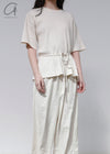 BASERANGE Silk trousers TRSI-WS-000 UNDYED